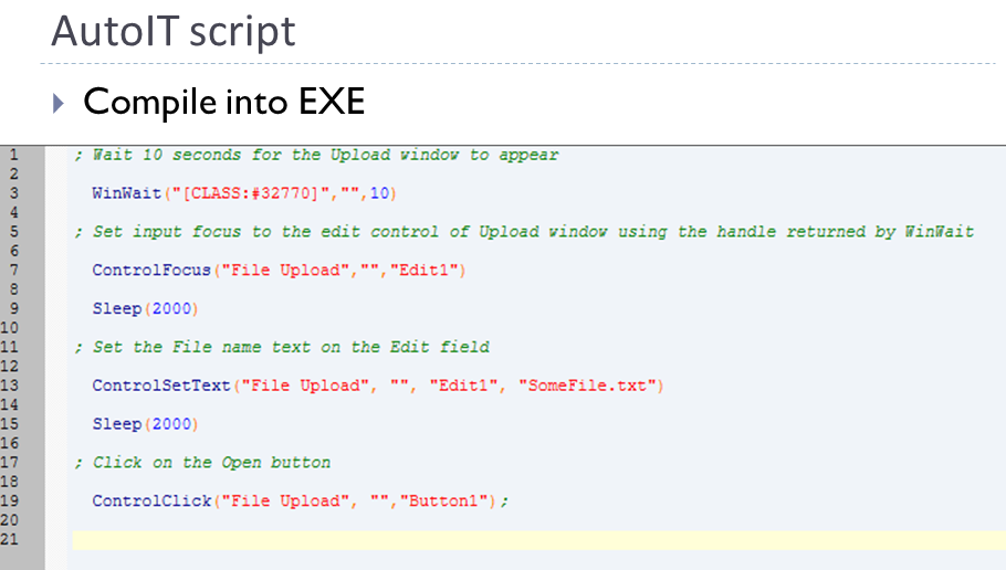 AutoIT script for FileUpload