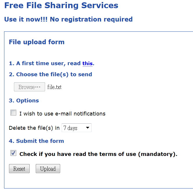 fileSharing Service